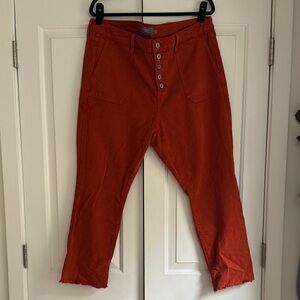 Torrid Orange Button-Fly Pants